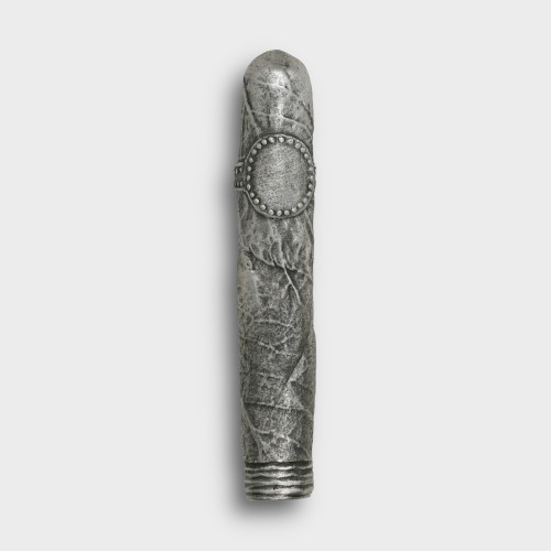 Pewter Cigar Lapel Pin with Engraveable Shield - Dark
