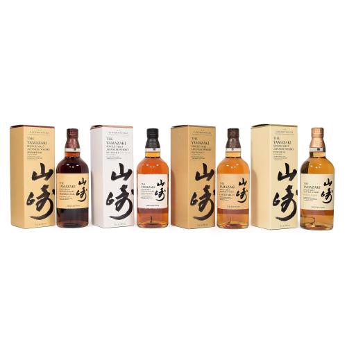 Yamazaki Tskuriwake Series Japanese Whisky Set of 4 Bottles - 48% 4x70cl