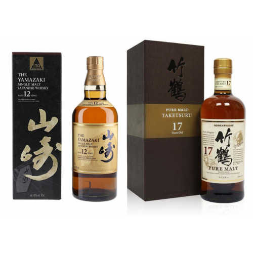 JANUARY SALE - SPECIAL OFFER BUNDLE DEAL - Yamazaki 12 Year Old 100th Anniversary & Nikka Taketsuru 17 Year Old Pure Japanese Whisky