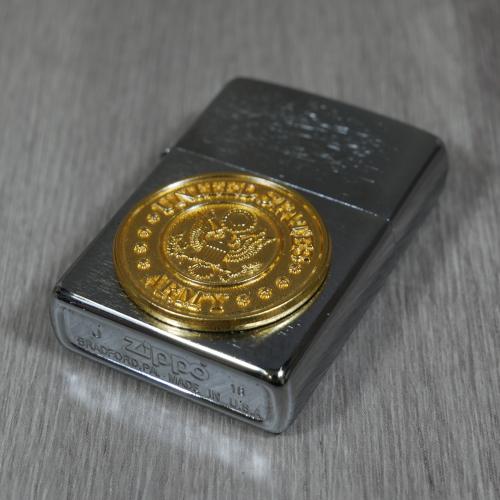 Zippo - U.S. Army Emblem Brushed Chrome - Windproof Lighter