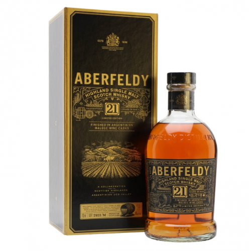 Aberfeldy 21 Year Old Argentinian Malbec Cask Whisky - 46% 70cl