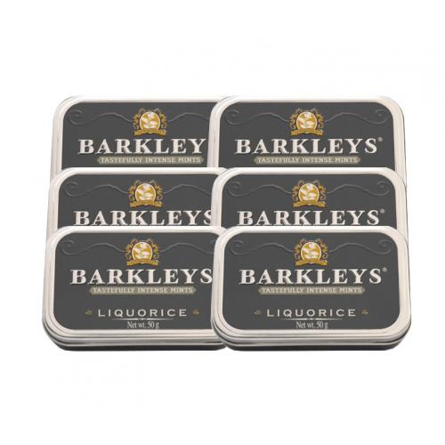 Barkleys Original Mints - Liquorice Tin - 6 x 50g (300g)