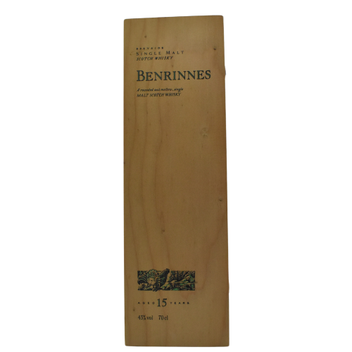Benrinnes 15 Year Old Flora & Fauna in Wooden Presentation Box - 43% 70cl