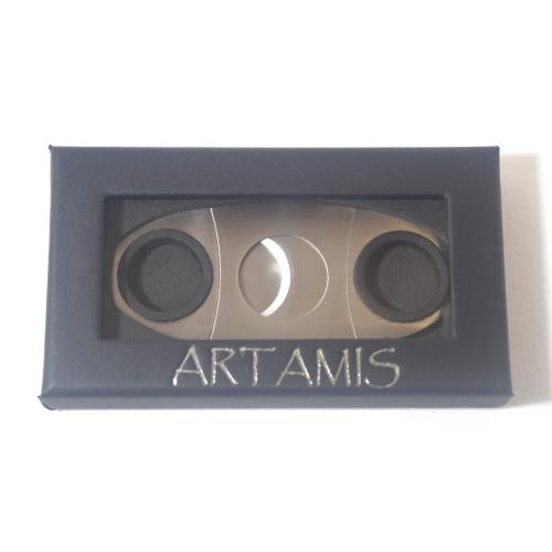 Artamis Twin Blade Stainless Steel Cutter With Rubber Grips