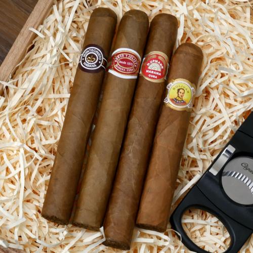 Cuban Gift Box Sampler - 4 Cigars with Cutter