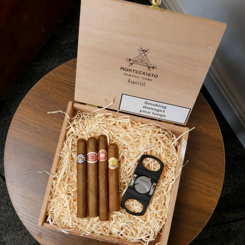 Cuban Gift Box Sampler - 4 Cigars with Cutter