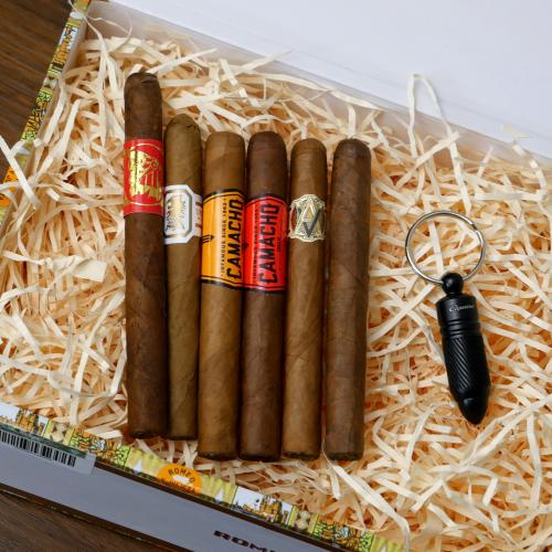 Short Smokes Gift Box Sampler - 6 Cigars & Keyring Cutter