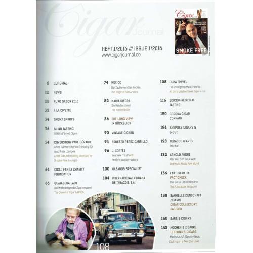 Cigar Journal Magazine - Spring Edition 2016