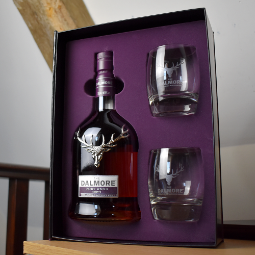Dalmore Port Wood Reserve Glass Pack - 70cl and 2 Glasses