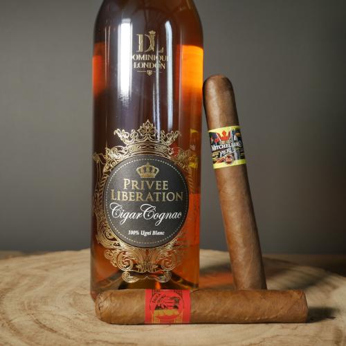 Exclusive Cigars & Dominique London Cigar Cognac Sampler - 2 Cigars and 70cl Cognac