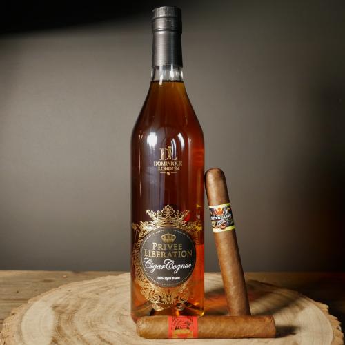 Exclusive Cigars & Dominique London Cigar Cognac Sampler - 2 Cigars and 70cl Cognac
