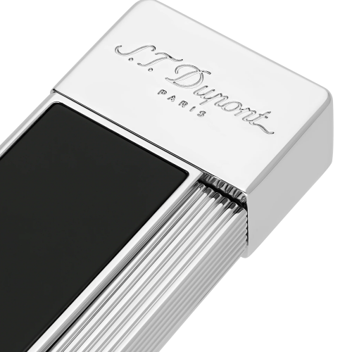 JANUARY SALE - ST Dupont Lighter - Twiggy - Chrome & Black