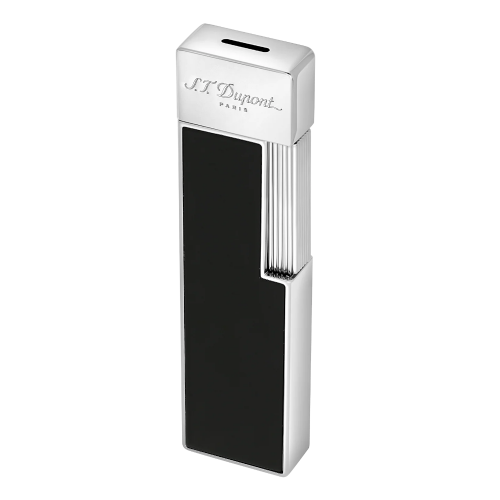 JANUARY SALE - ST Dupont Lighter - Twiggy - Chrome & Black