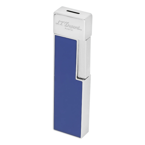 JANUARY SALE - ST Dupont Lighter - Twiggy - Chrome & Blue