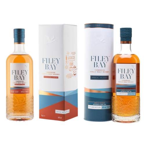 SPECIAL OFFER BUNDLE DEAL - Filey Bay Moscatel Batch 4 Yorkshire Whisky & Filey Bay Double Oak Batch #2 Yorkshire Whisky