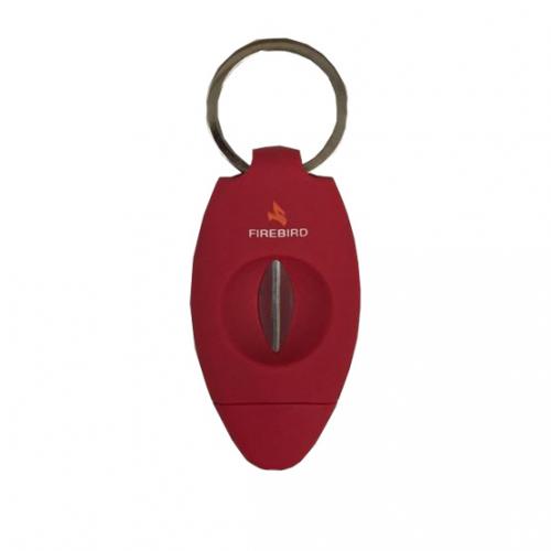 Colibri Firebird Viper V Cut Keyring Cigar Cutter - Red