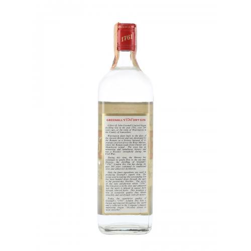 Greenalls 1761 Bottled 1960s Angelini Gin - 43% 75cl