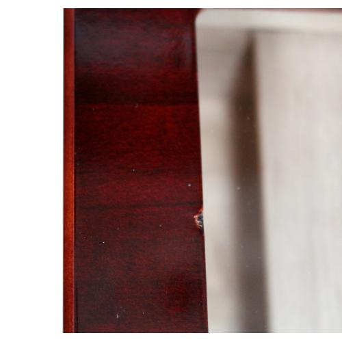 SLIGHT SECONDS - York Mahogany Glass Top Humidor - 30 Cigar Capacity