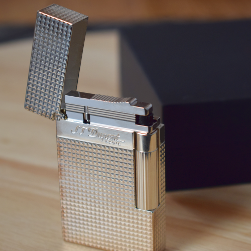 JANUARY SALE - ST Dupont Lighter - Ligne 2 - Diamond Head Silver Finish