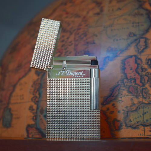 JANUARY SALE - ST Dupont Lighter - Ligne 2 - Diamond Head Silver Finish