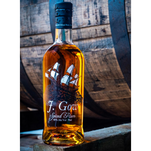 J. Gow Spiced Rum - 40% 70cl