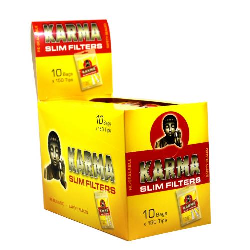 Karma Slim Filter Tips - 10 Packs (150 Tips)