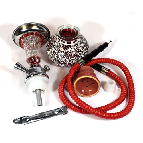 Champ Al Malik Hookah (Narghile) Shisha Pipe - Red