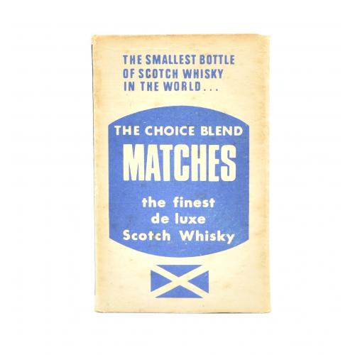 The Smallest Bottle of Whisky in the World Matches Scotch Whisky Miniature