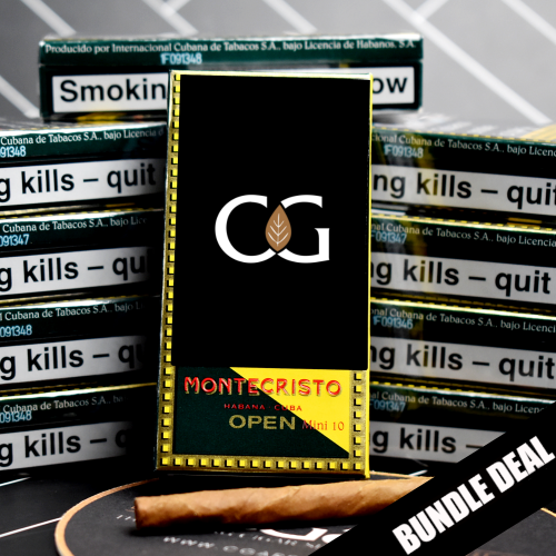 Montecristo Open Mini Cigarillos - 5 x Pack of 10 (50) Bundle Deal