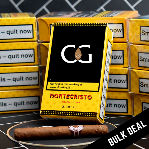 JANUARY SALE - Montecristo Shorts Cigar - 10 x Packs of 10 Bundle Deal