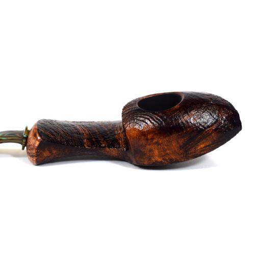 P Jeppesen Giant Special Coral Reef Sandblast Fishtail Pipe (NEER75)