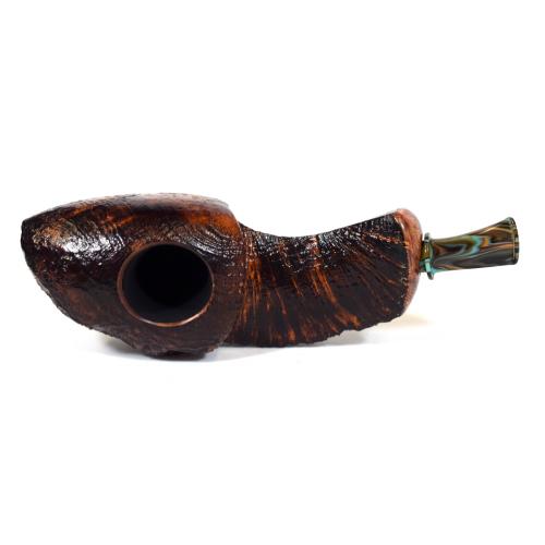 P Jeppesen Giant Special Coral Reef Sandblast Fishtail Pipe (NEER75)