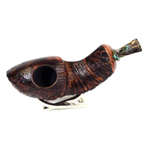 P Jeppesen Giant Special Coral Reef Sandblast Fishtail Pipe (NEER75)
