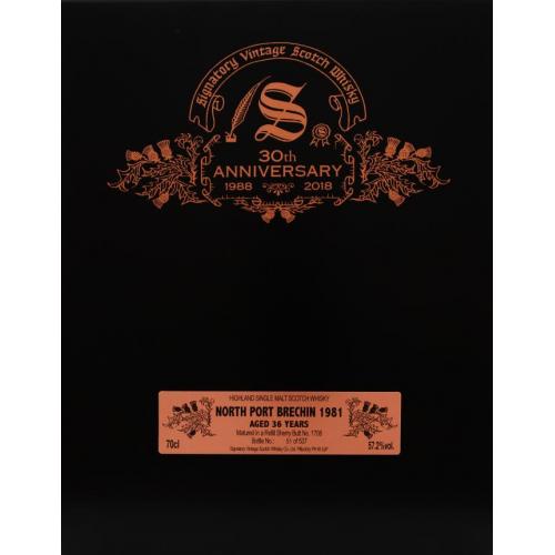 North Port Brechin 1981 36 Year Old Signatory 30th Anniversary - 57.2% 70cl
