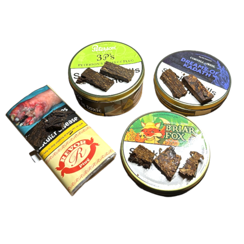 Nothing But Plug Pipe Tobacco Sampler - 4 x 10g