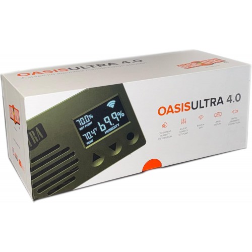 Cigar Oasis Ultra 4.0 - New 4th Generation Electronic Humidifier - 100 Capacity
