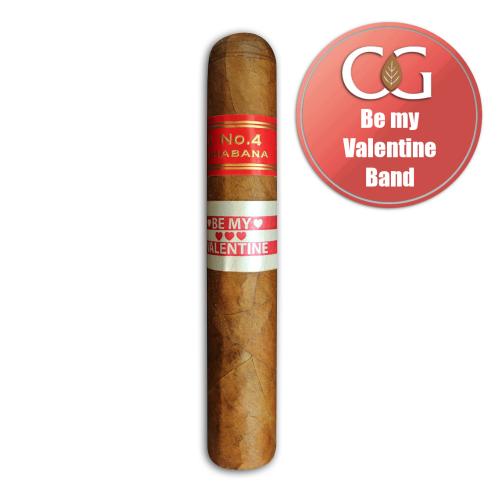 Partagas Serie D No. 4 Cigar - 1 Single (Be my Valentine Band)