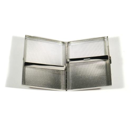 Tsubota Pearl Silver Plated Cigarette Case - Holds 18 King Size