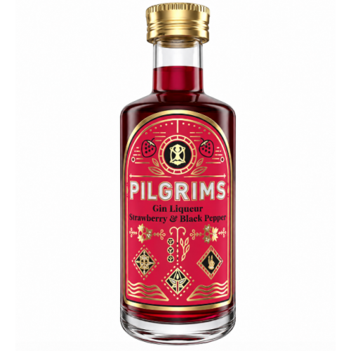 Pilgrims Strawberry & Black Pepper Gin Liqueur Miniature - 20% 5cl