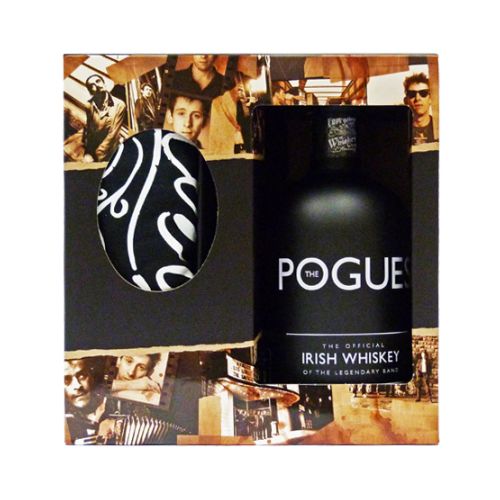 Pogues Irish Whiskey Gift Pack - 70cl Bottle with T-Shirt