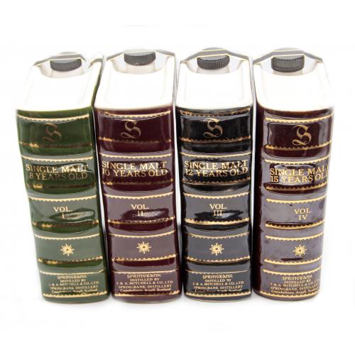 Springbank Book Decanters Vol. I - IV - 4x75cl 43%