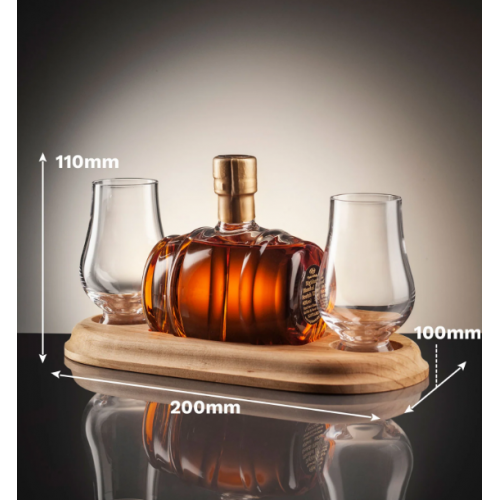 Mini Whisky Barrel and Two Glasses Whisky Decanter (Stylish Whisky) - 40% 200ml