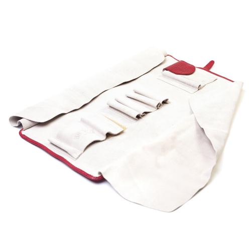 Savinelli Viaggio Leather Travel Pipe Bag - Red