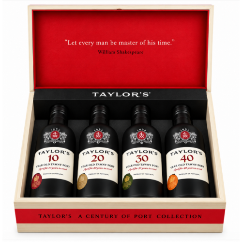 Taylors Century Pack of Tawny Port 4 x 37.5cl Gift Collection