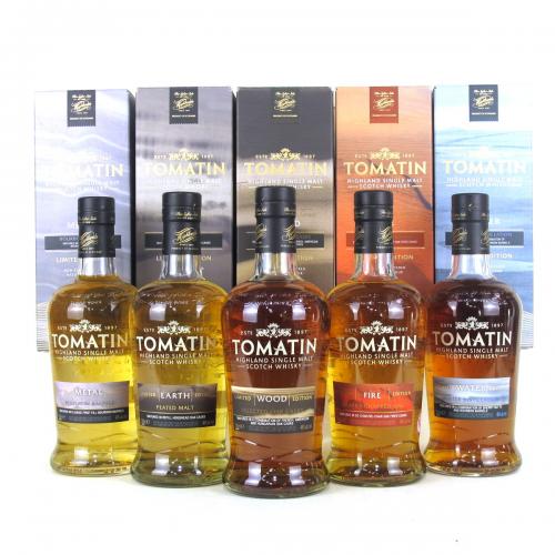 Tomatin Five Virtues Limited Release Whisky Collection - 5x70cl
