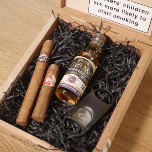 Ultimate Fathers Day Gift Sampler - 2 Cigars, Miniature & Cutter