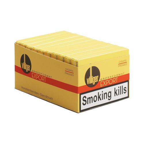 Villiger Export Pressed Cigar - 6 Packs of 5 (30 cigars)