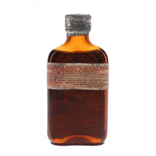 White Horse 8 Year Old Bottled 1930s Browne Vintners - 43.4% 4.7cl
