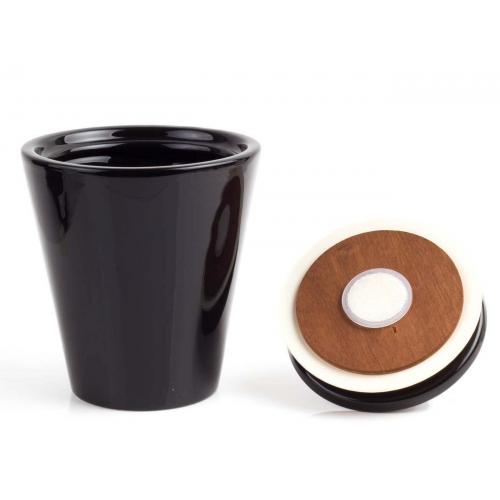 Savinelli Airtight Humidor Tobacco Storing Jar - Black