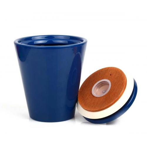 Savinelli Airtight Humidor Tobacco Storing Jar - Blue Savinelli Airtight Humidor Tobacco Storing Jar - Blue